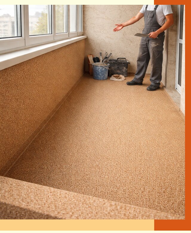 Утепление балкона жидкой пробкой в Элисте от 3780 руб/м² под ключ | ТепломастерЭлс