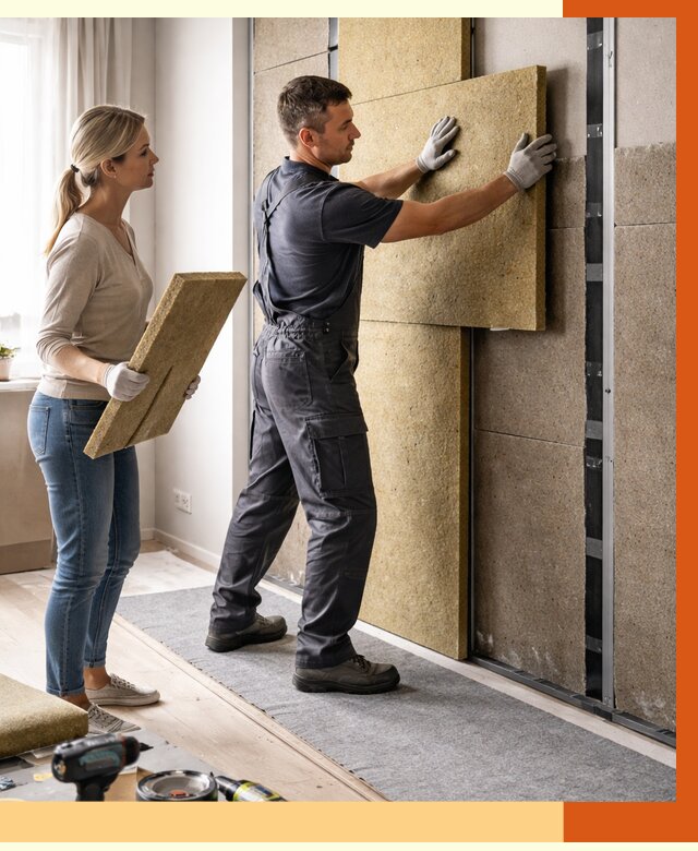 Профессиональная шумоизоляция квартиры в Элисте от 7767 руб. за м2 | ТепломастерЭлс