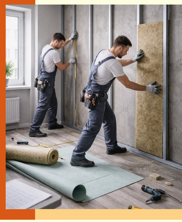 Шумоизоляция квартиры под ключ в Элисте — профессионально и гарантированно