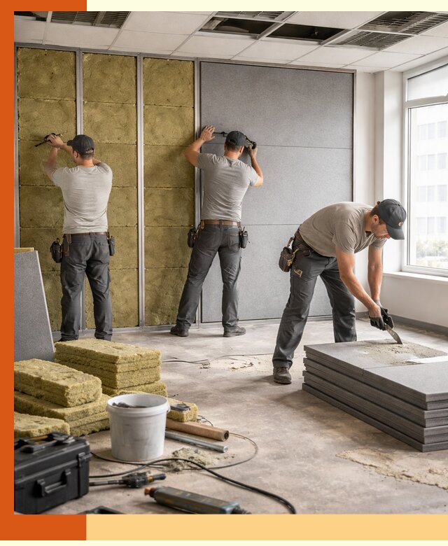 Профессиональная шумоизоляция офисов в Элисте для комфорта сотрудников