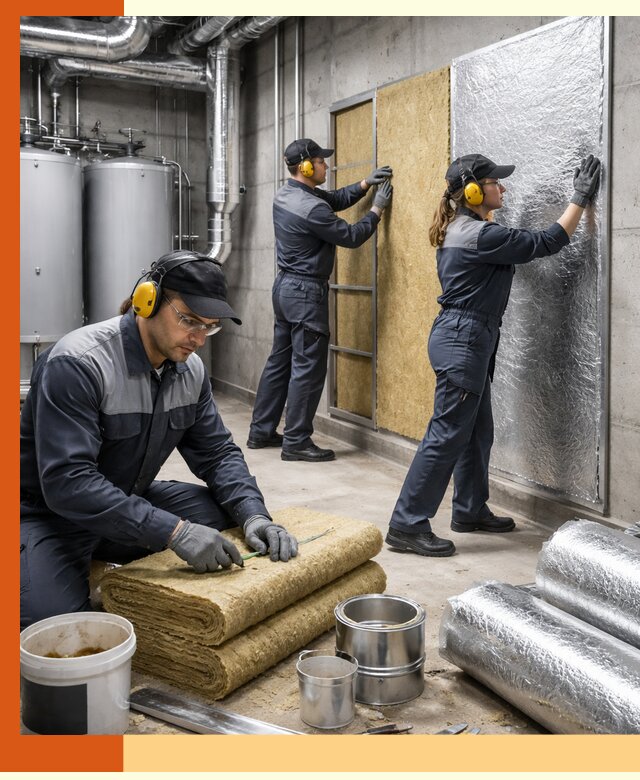 Шумоизоляция котельной в Элисте: профессиональный монтаж и материалы