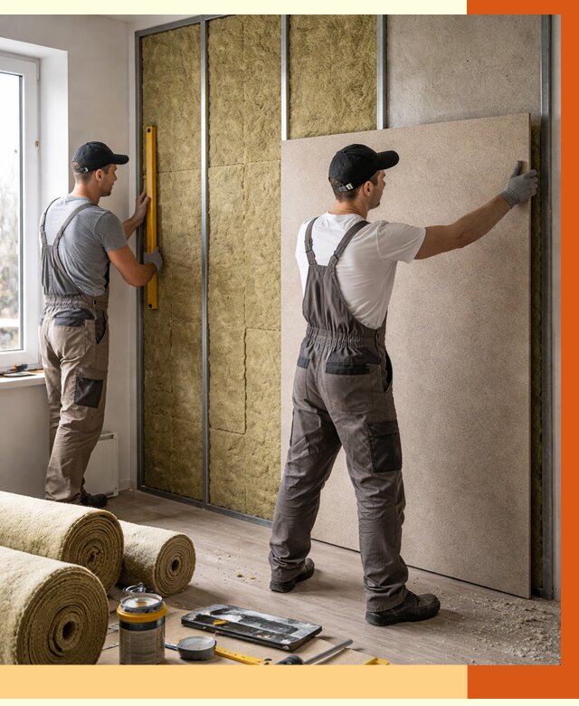 Шумоизоляция стен в Элисте от 4660 руб/м2 — звукоизоляция стен под ключ | ТепломастерЭлс