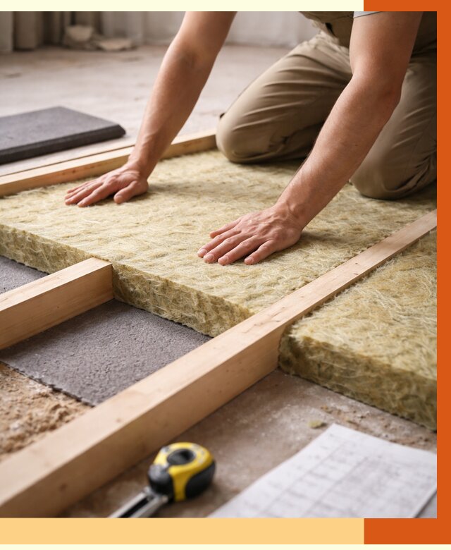 Шумоизоляция пола в Элисте от 1295 руб./м² — профессиональная звукоизоляция | ТепломастерЭлс