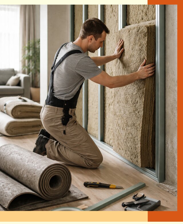 Шумоизоляция перегородок в Элисте от 1709 руб. за м2 — ТепломастерЭлс