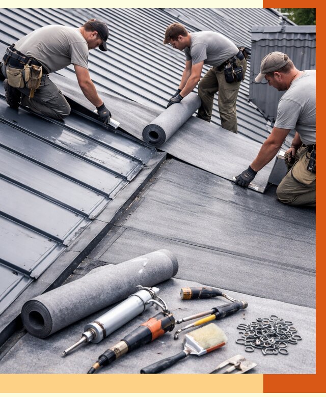 Гидроизоляция металлической кровли полимочевиной в Элисте от 8803 руб. | ТепломастерЭлс