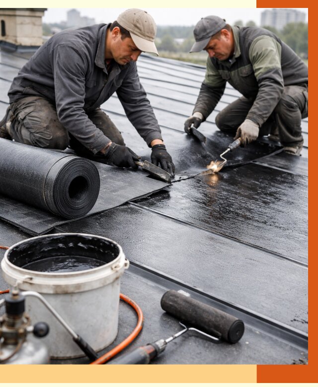 Гидроизоляция фальцевой кровли в Элисте от 7767 руб. под ключ | ТепломастерЭлс