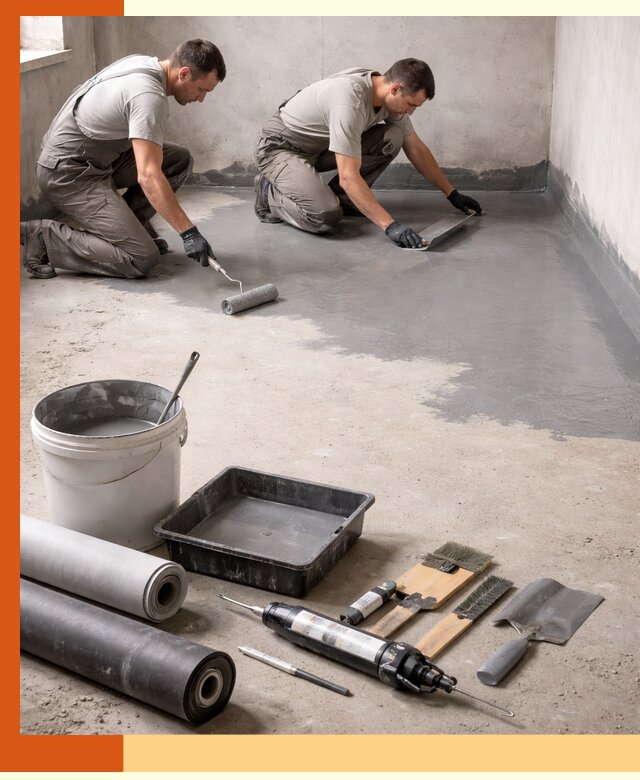 Гидроизоляция пола в Элисте — надежная защита от влаги и протечек