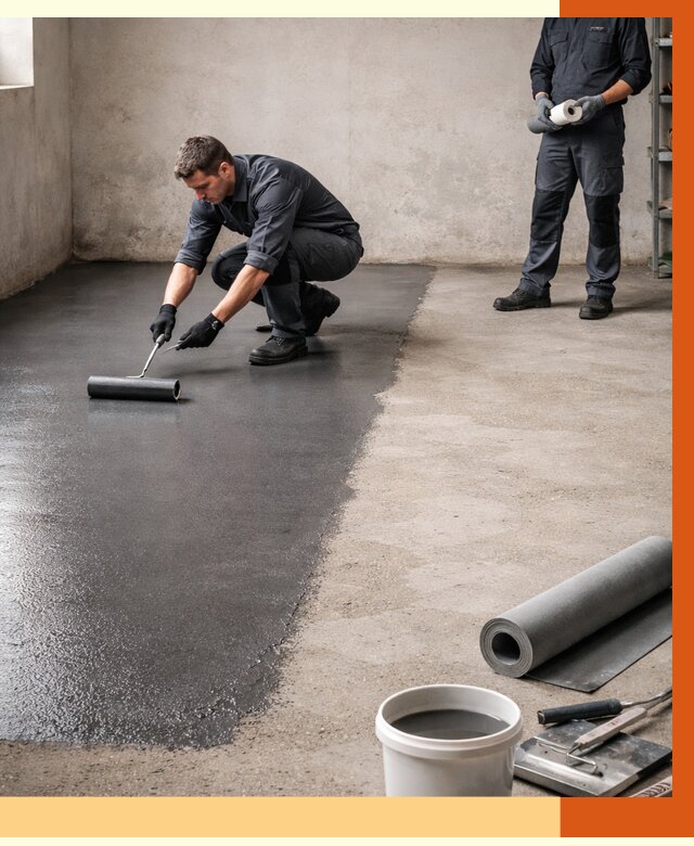 Гидроизоляция гаражного пола в Элисте от 3625 руб./м² — ТепломастерЭлс профессионально