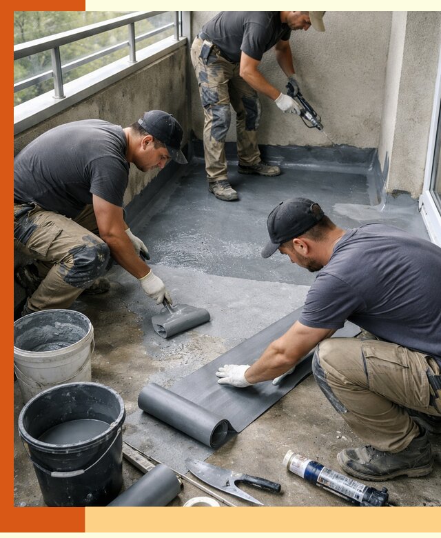 Гидроизоляция балкона в Элисте: надежная защита от протечек