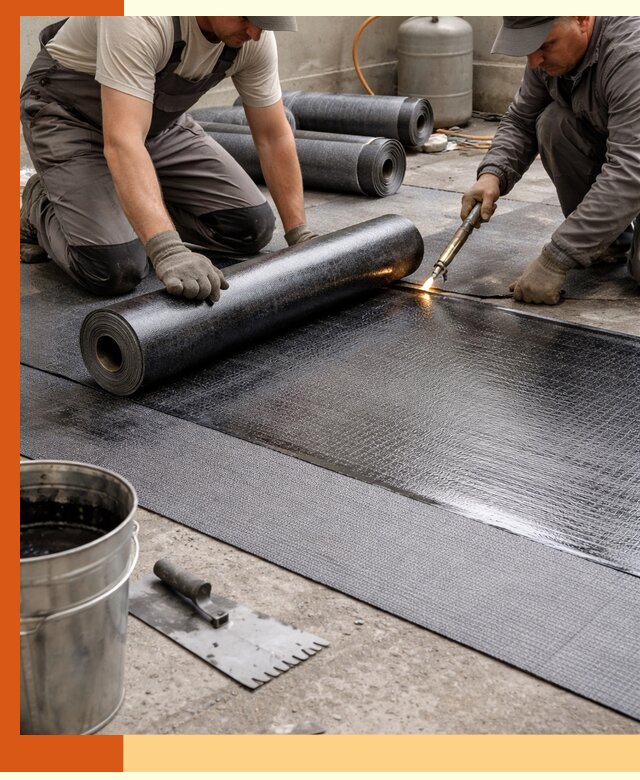 Монтаж гидроизоляционной мембраны в Элисте для зданий и конструкций