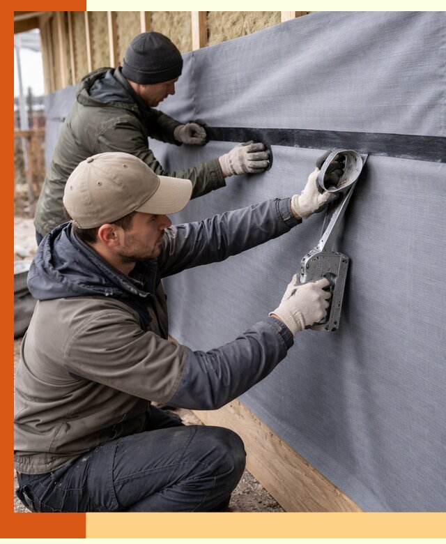 Монтаж ветроизоляции зданий и конструкций в Элисте