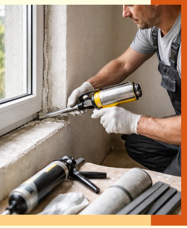 Герметизация стыков и примыканий в Элисте от 1243 руб. под ключ | ТепломастерЭлс